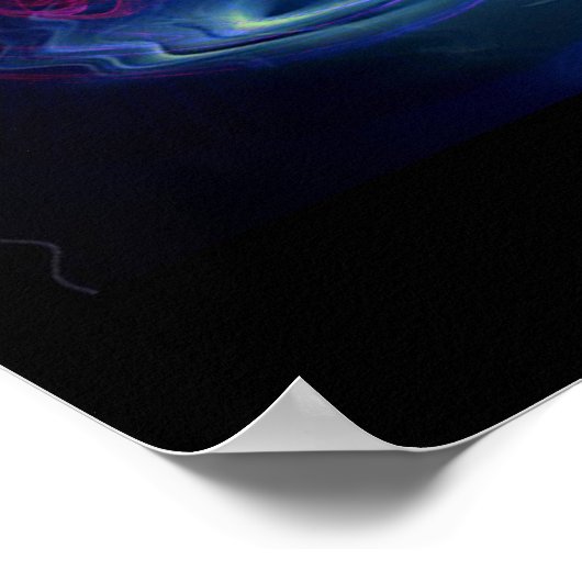 Afbeelding Skater op technisch ijs Poster (Hoek)