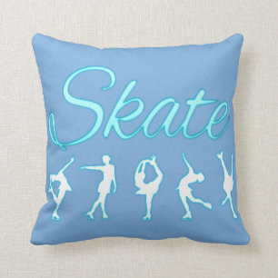 Afbeelding Skater Pillow, blauwe achtergrond, SCHA Kussen