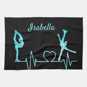 Afbeelding Skater Towel blade, hartslag bevroren b Theedoek