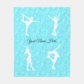 Afbeelding Skating Ice Skating Personalized Throw Fleece Deken (Voorkant)