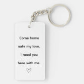 Afbeelding Sleutelhanger, aangepaste foto geschenk Sleutelhanger (achterkant)