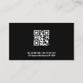 Afbeelding sociale mediicictogrammen Qr-code of lo Visitekaartje (Achterkant)