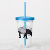 Afbeelding Tapir cartoon Acryl Drinkbeker (Voorkant)
