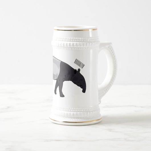 Afbeelding Tapir cartoon Bierpul (Voorkant rechts)