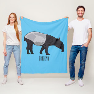 Afbeelding Tapir cartoon Fleece Deken