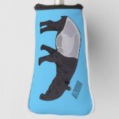 Afbeelding Tapir cartoon Golfheadcover (Draai 90)