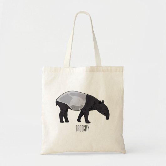 Afbeelding Tapir cartoon Tote Bag (Voorkant)