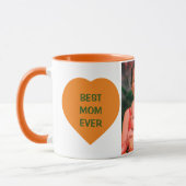 Afbeelding tekst en aangepaste harten mok (Links)