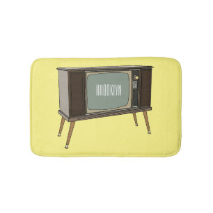 Afbeelding televisie-cartoon badmat