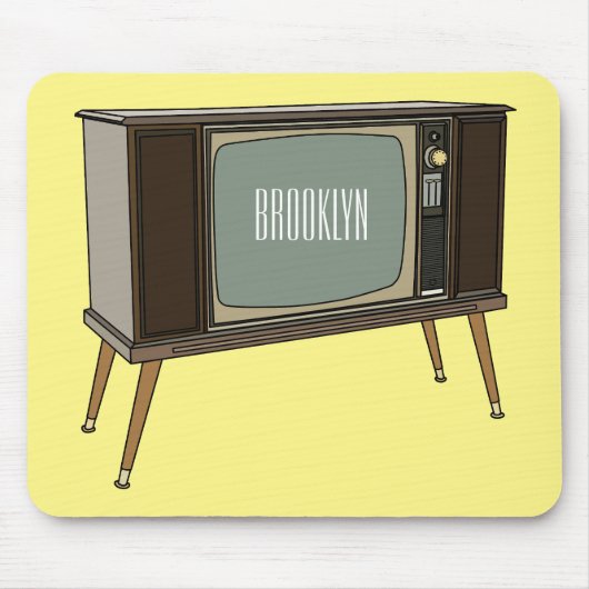 Afbeelding televisie-cartoon muismat (Voorkant)
