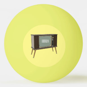 Afbeelding televisie-cartoon pingpongballen