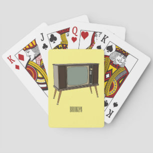 Afbeelding televisie-cartoon pokerkaarten