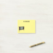 Afbeelding televisie-cartoon post-it® notes (Op bureau)