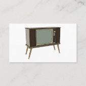 Afbeelding televisie-cartoon visitekaartje (Achterkant)