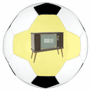 Afbeelding televisie-cartoon voetbal