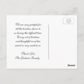 Afbeelding toevoegen| Dank je | Gold Silver Briefkaart (Achterkant)