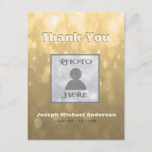 Afbeelding toevoegen Dank je Goud Briefkaart