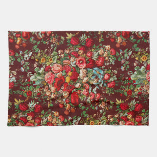 Afbeelding uit de industriële kunsten van de 19e e theedoek