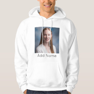 afbeelding uploaden Aangepaste foto en naam Gepers Hoodie