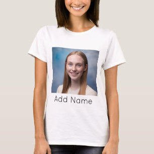 afbeelding uploaden Aangepaste foto en naam Gepers T-shirt