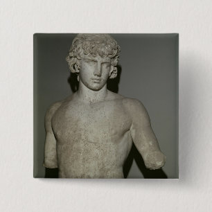 Afbeelding van antineus, na 130 AD Vierkante Button 5,1 Cm