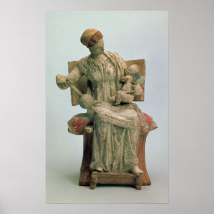 Afbeelding van Aphrodite met Eros Poster