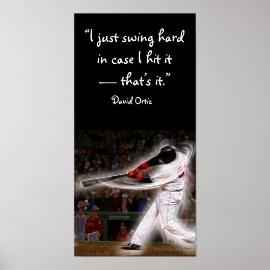 Afbeelding van Baseball Player Poster (Voorkant)