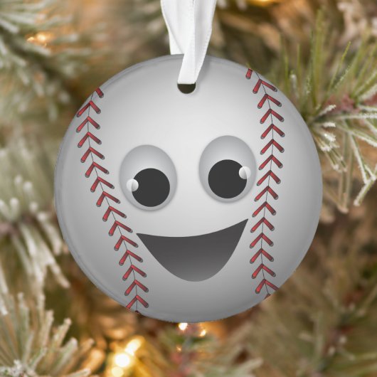 Afbeelding van baseball-teken glimlachen ornament (Boom)