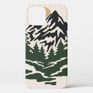 afbeelding van berglandschap iPhone 12 hoesje
