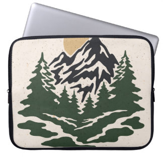 afbeelding van berglandschap laptop sleeve