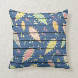 Afbeelding van beschilderd hout kussen