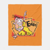 Afbeelding van bewerkingsteken fleece deken (Voorkant)