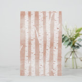 Afbeelding van Birch Trees Briefpapier (Staand voorkant)