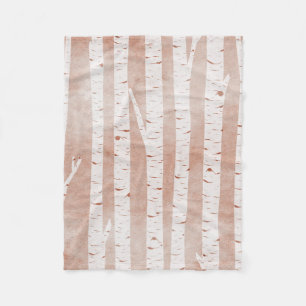 Afbeelding van Birch Trees Fleece Deken