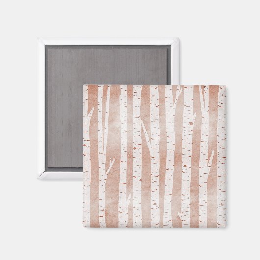 Afbeelding van Birch Trees Magneet (Voorkant / Achterkant)