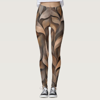 🍂 Afbeelding van bladeren en wijnstokken in natuu Leggings