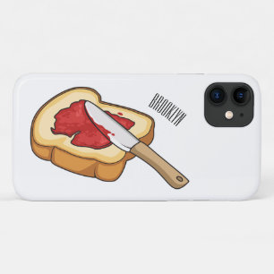 Afbeelding van Brood- en jam-cartoon iPhone 11 Hoesje
