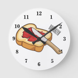 Afbeelding van Brood- en jam-cartoon Ronde Klok