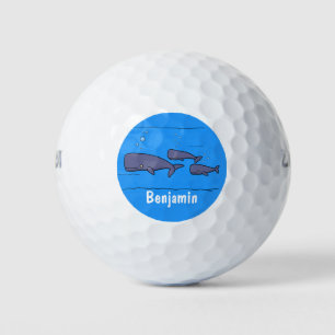 Afbeelding van cartoon die over de ute migreert golfballen