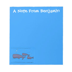 Afbeelding van cartoon die over de ute migreert notitieblok