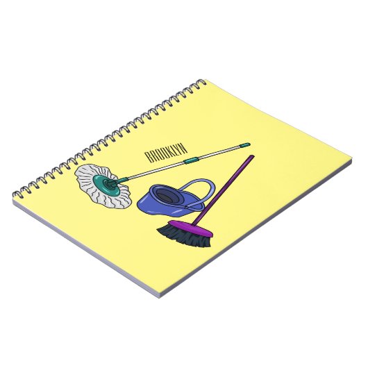 Afbeelding van cartoon in kamer en muis notitieboek (Linkerzijde)