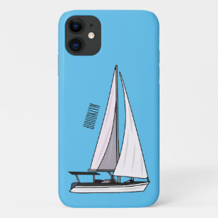Afbeelding van cartoon per boot iPhone 11 hoesje