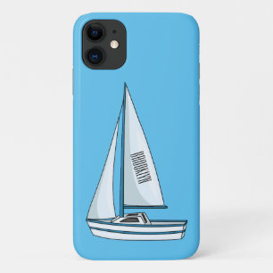 Afbeelding van cartoon per boot iPhone 11 hoesje