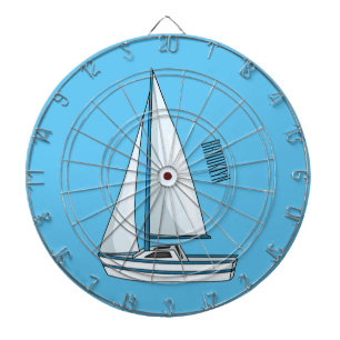 Afbeelding van cartoon per boot dartbord