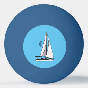 Afbeelding van cartoon per boot pingpongballen