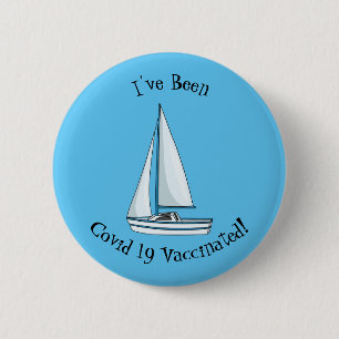 Afbeelding van cartoon per boot ronde button 5,7 cm