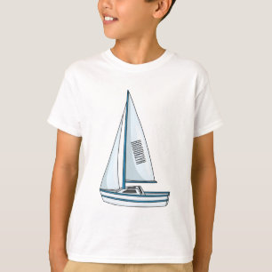 Afbeelding van cartoon per boot t-shirt