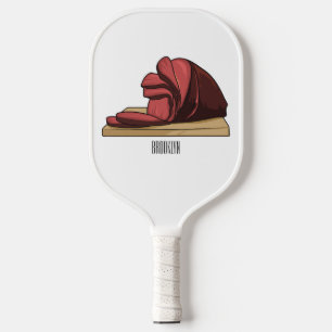 Afbeelding van cartoon-uurwerk pickleball paddle