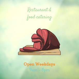 Afbeelding van cartoon-uurwerk raamsticker