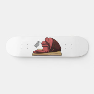 Afbeelding van cartoon-uurwerk skateboard